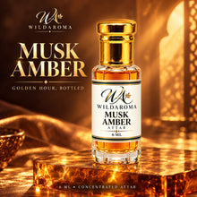 Musk Amber Luxury Attar - Radiant Warmth in Golden Light